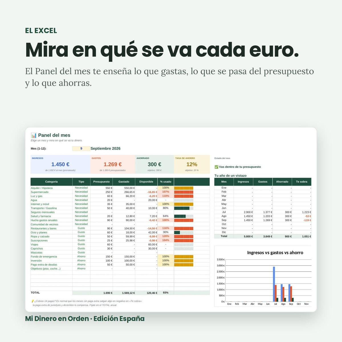 Kit Mi Dinero en Orden